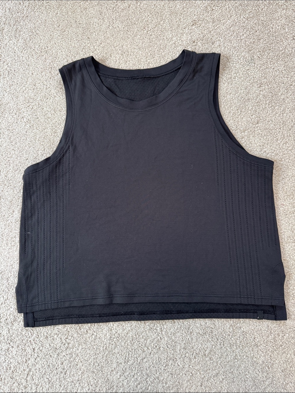 lululemon Train To Be Tank Top Black Sz8